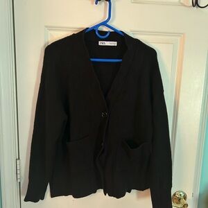 Black Knit Cardigan